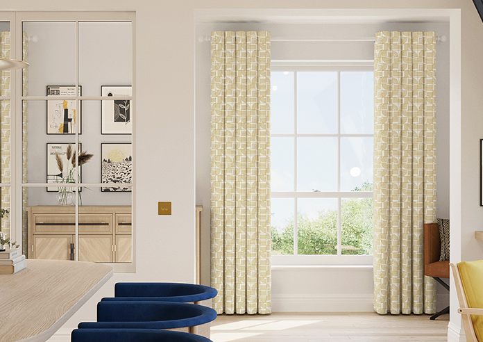 Maze, Yellow - Made to Measure Curtains - Image 3